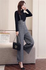 2021春季套装百搭修身时尚知性优雅长袖高领潮流舒适，女装套装/套裙，瑶迪依秀