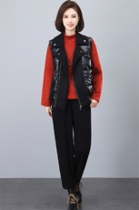 三年不下架2024年时尚新款冬装三件套卫衣加绒加绒皮毛一体马甲女，女装套装/套裙，璐依舞