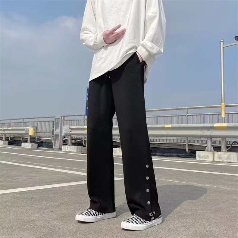 华夫格男新款青少年时尚休闲裤 SK105 P30图片