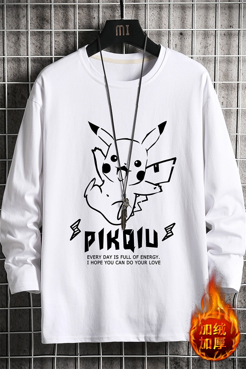 TX3078-P25加绒-P35纯长袖t恤男大码圆领打底衫体恤上衣服,男装T恤,电商A040A