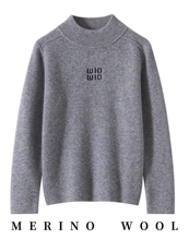 男女通用儿童长袖百搭时尚，童装儿童羊毛衫，牧戎奢羊绒