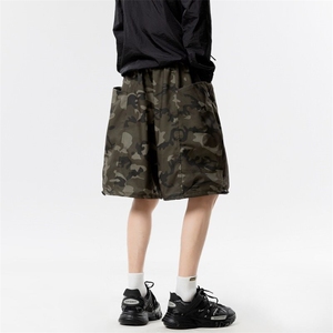 XZ616 夏季凉感迷彩缉明线工装破缝美式休闲短裤 LM196 特P30控58图片