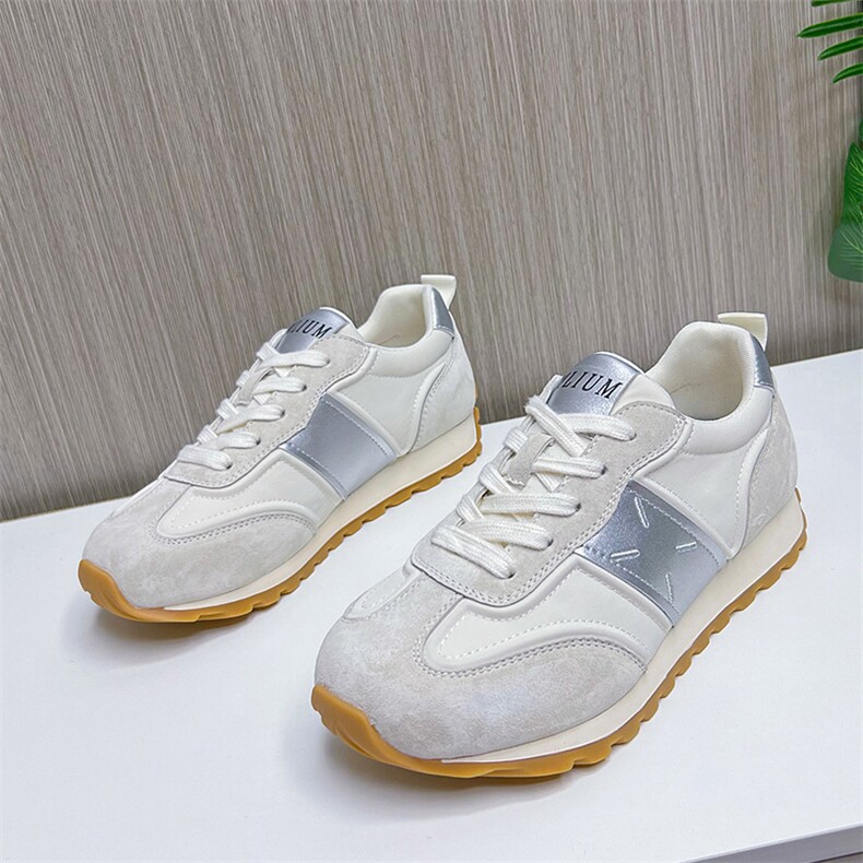 新款阿甘鞋女2024春季厚底潮流运动鞋舒适轻便休闲鞋百搭真皮女鞋,女鞋休闲鞋,电商A223