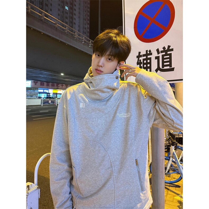 【有货】EY121CC-特P58 忍者不规则卫衣男款拉链连帽外套图片