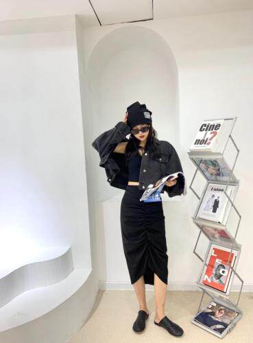 秋季新款气质长袖水洗牛仔外套，其它，邱小姐