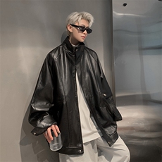 现货2025秋季新款皮衣外套男宽松PU皮夹克JK720-P85，男装皮衣，星座1209-2
