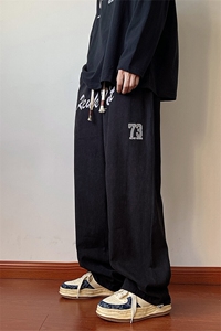 703-K300-特P28 春季美式印花休闲长裤  腰头包边图片