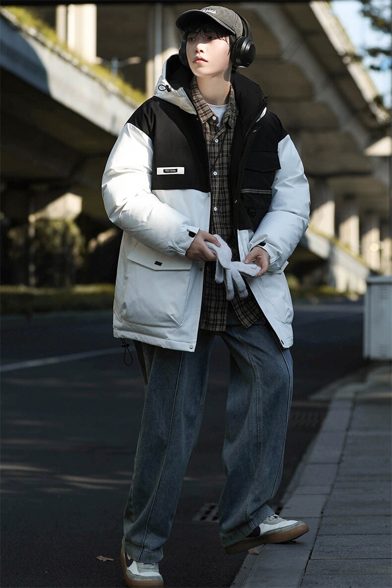 冬上新加棉加厚棉服学生时尚连帽棉衣外套男女8323-P125控价168,男装棉衣,电商A441-1