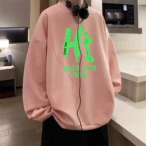 麂皮绒卫衣男大码重磅长袖t恤男 JW81418-P35图片