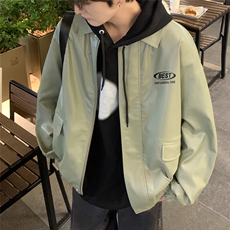 特批港风夜景时尚翻领皮夹克F8453P85控138，男装夹克，电商A247