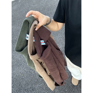320G厚实灯芯绒衬衫男秋冬款休闲宽松复古长袖衬衣CS027-P35图片