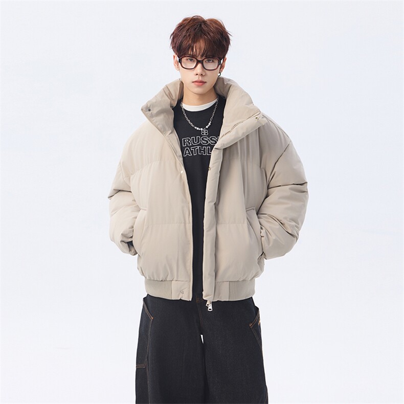 冬季clean纯色棉服潮流中性加厚短款棉衣HZ8816-特P68不议价,男装棉衣,星座610B-1