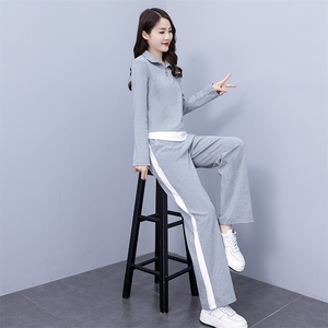 休闲运动套装女2025春秋季新款时尚洋气减龄卫衣阔腿裤显瘦两件套图片