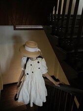 白色泡泡袖公主裙，其它，喜午