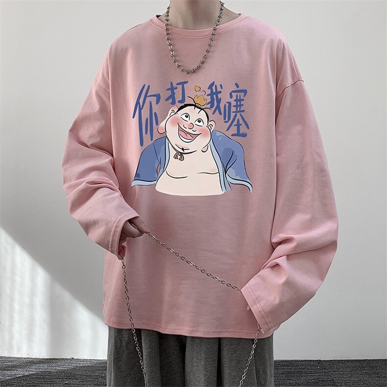 控48重磅230g纯棉长袖t恤男大码圆领卫衣打底衫TX3437-P28,男装T恤,电商A040