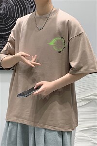 2025夏季 原创设计oversize港风宽松休闲T恤 B266-DX07-P30图片