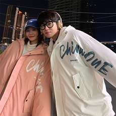 情侣款连帽棉衣男宽松棉服棉袄子2025新款面包服外套3316-P70，男装棉衣，星座207