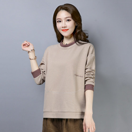 2021年秋季新款套头卫衣女宽松显瘦韩版气质减龄上衣服女长袖,女装卫衣/绒衫,简韵佳