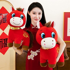 年货哭哭马毛绒玩具马年吉祥物
