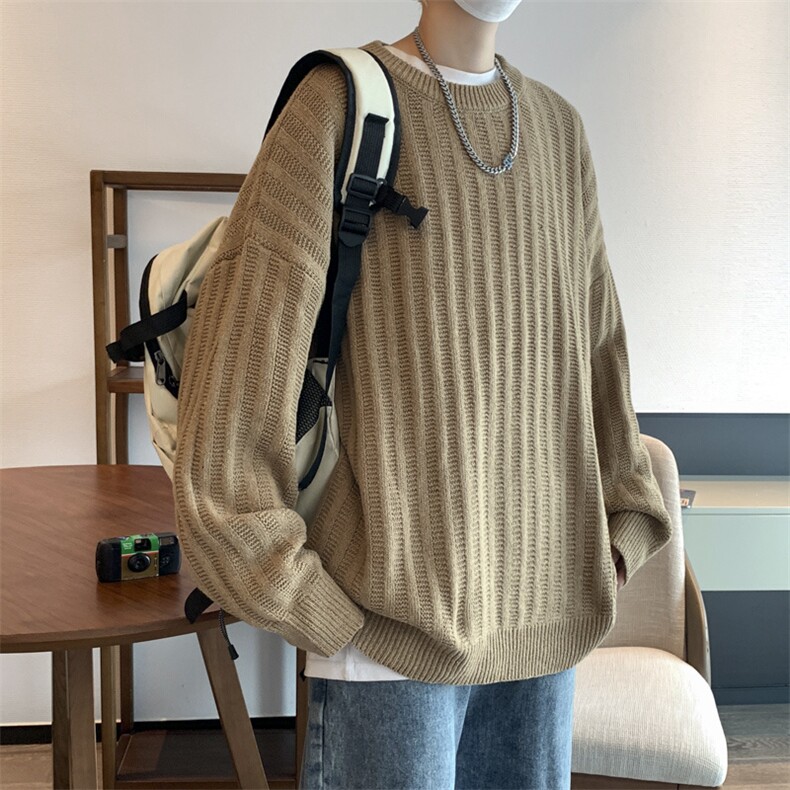 2024新款毛衣男秋冬季白色潮牌宽松高级感针织衫毛衫MY763/P44,男装针织衫/毛衣,星座506