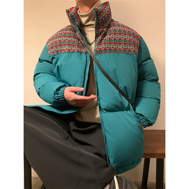 秋冬棉衣加厚夹克加绒外套厚棉袄拼色棉袄厚1016-1W106P128K158,男装夹克,星座1016-1（原电商B408-1）