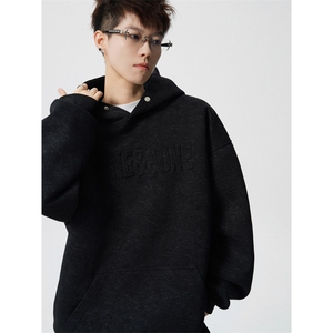 主推 面底同色大码重磅380克钢印砂洗做旧连帽卫衣JF804特P65控98图片