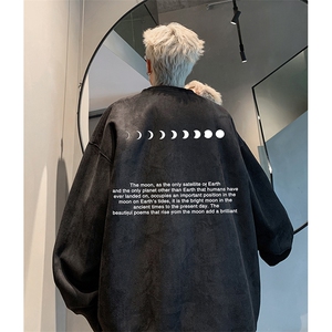 抖音得物供货 提供视频 秋冬重磅美式麂皮绒圆领卫衣 JY323图片