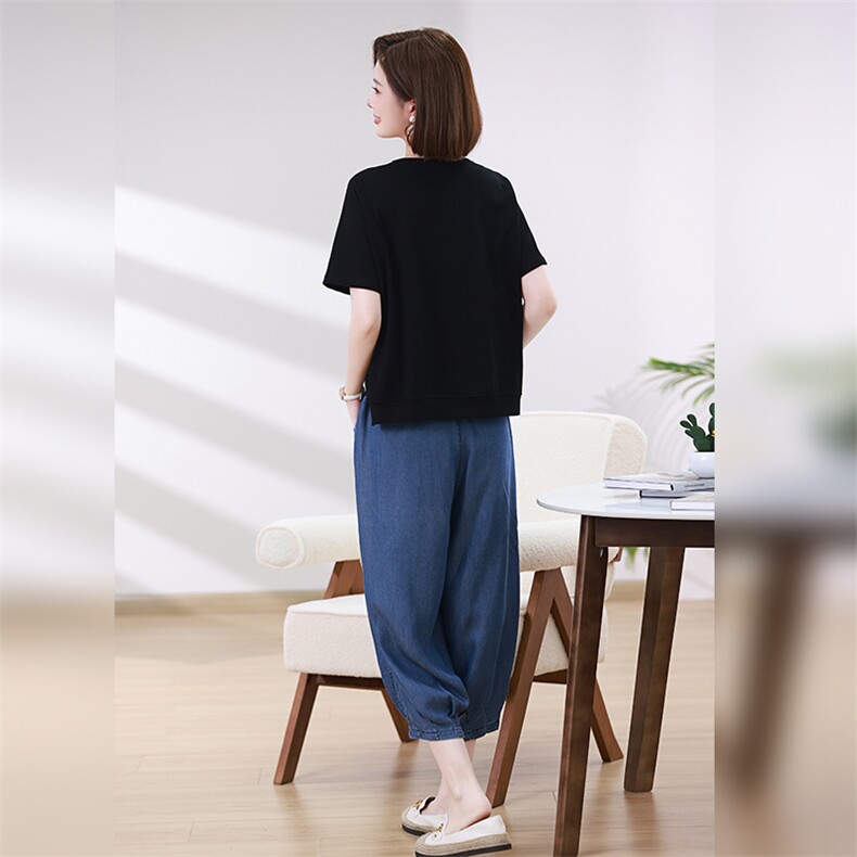 时尚休闲女装套装宽松显瘦两件套舒适百搭日常穿搭,女装套装/套裙,叶笙衣