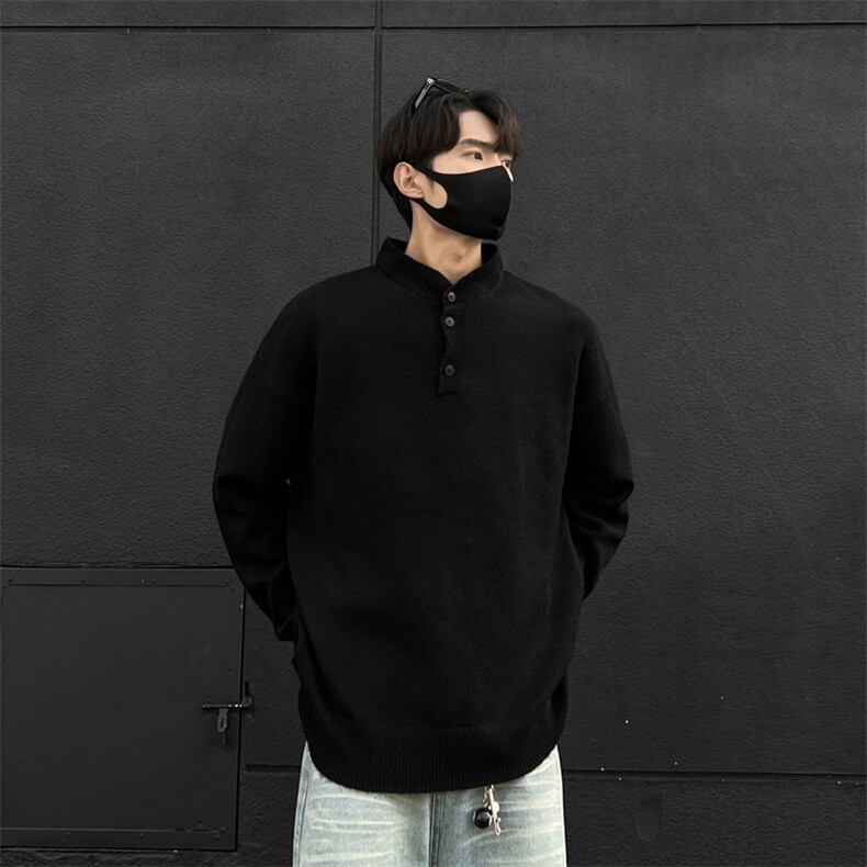 主推美式秋冬亨利领套头毛衣打底针织衫男CP17-特p45,男装针织衫/毛衣,电商B371