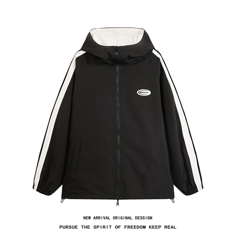 JK9012/P70春装现货新款两面服夹克男防水冲锋衣大码外套两面穿,男装夹克,电商A141