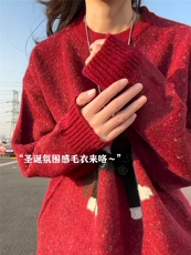 XZ809A/MM18/特P60提花2026新年小马休闲宽松毛衣，男装针织衫/毛衣，星座809A(原222-1)