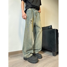 903-PK201-特P50（79）M-3XL大破洞怀旧复古牛仔裤！2，男装牛仔裤，星座903