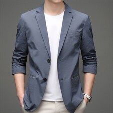春秋季商务休闲西服男2023秋装便西外套中年男士新款上衣西装，男装西服，电商B212（原钱塘6029）