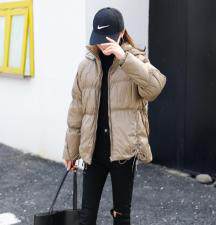 【现货】冬季新款，修身显瘦抽绳设计羽绒服，女装羽绒服，东洋天堂之花