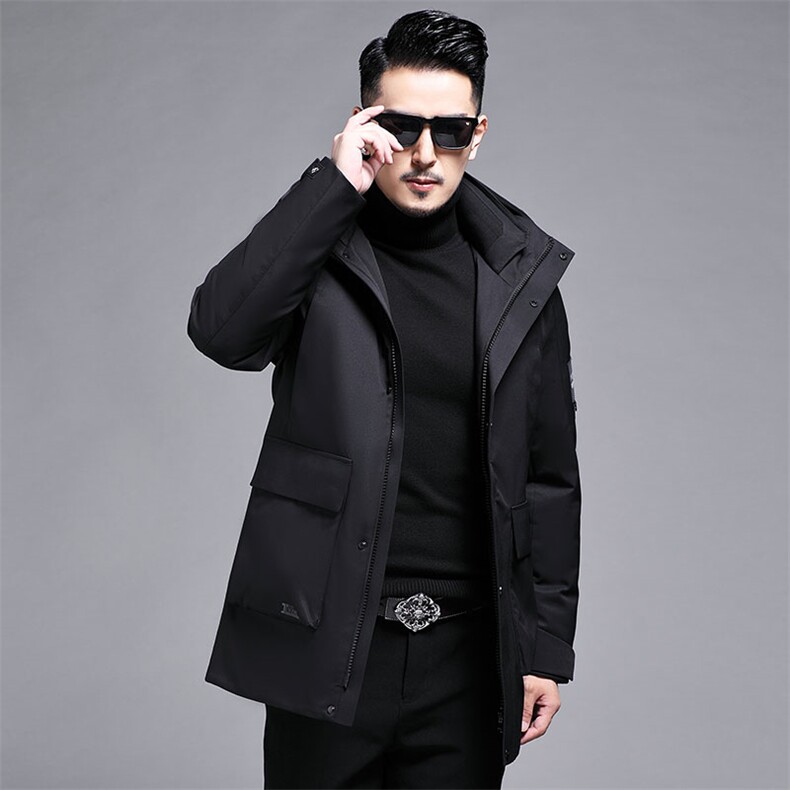 BR2201钱塘2020-2冬季新款主推85鸭绒男士羽绒服连帽基础款P235,男装羽绒服,钱塘207-3