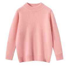 2025年秋季新款百搭纯色半高领加厚保暖羊绒衫，童装儿童羊毛衫，宏杨羊绒