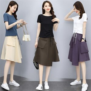 2025年夏季新款女装时尚休闲气质两件套套装,女装套装/套裙,关键词