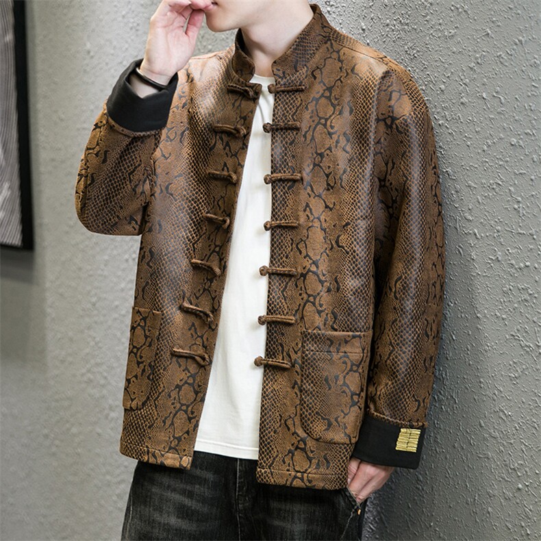新品卷帘门景风《逆鳞·伏羲》盘扣夹克情侣中式唐装外套JK92,男装夹克,星座305A（原312A-1）