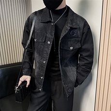 美式复古做旧男士工装牛仔夹克A368-NJ8628-P108，男装夹克，电商A368