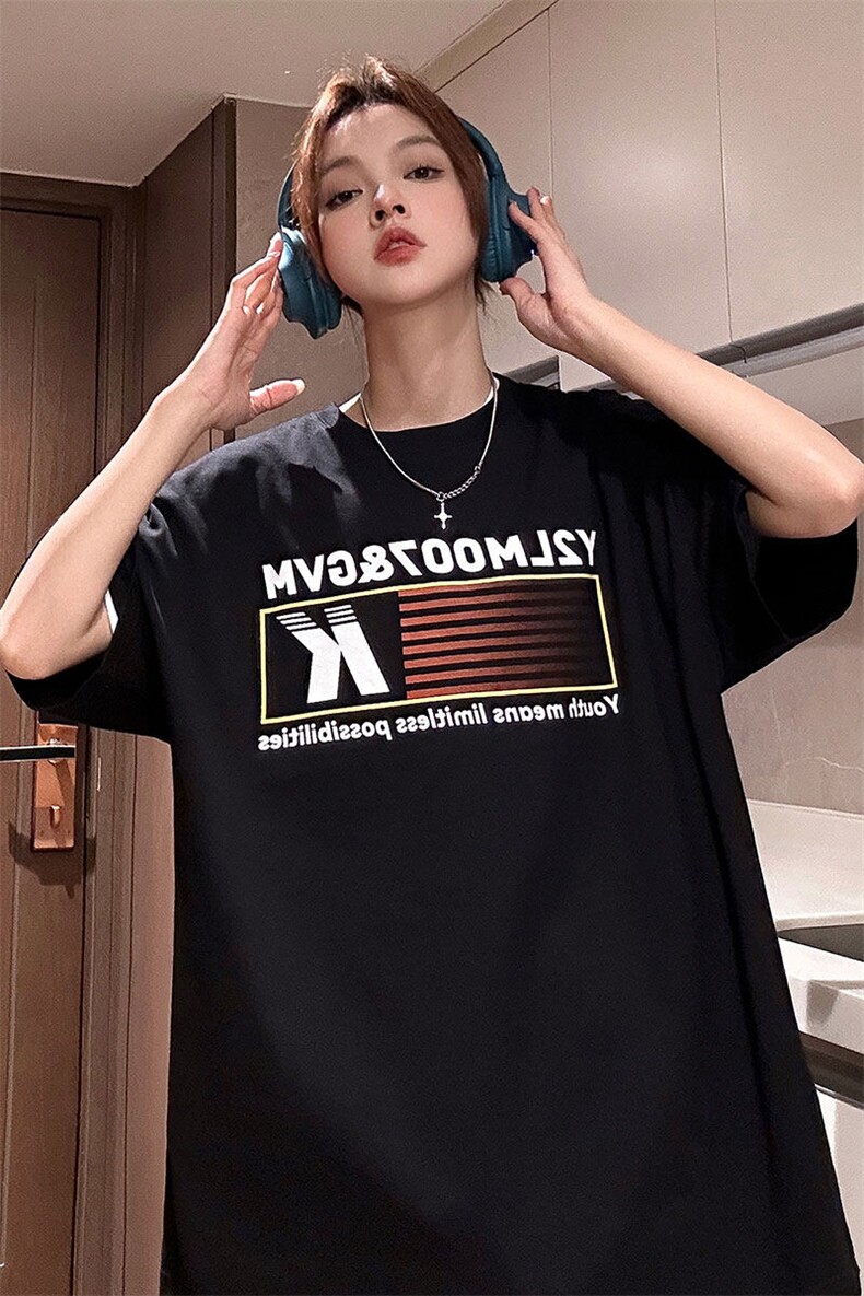 1中性条纹印花设计潮大码M-5XL短袖T恤男DT77779P18块特价控38,男装T恤,星座226-2