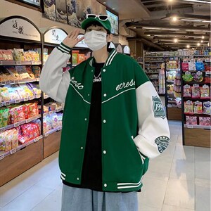 潮流夹克潮男春季棒球服J7328P55图片