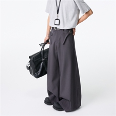 抖音品质夏季新款美式高街宽松休闲西裤B315-K25738-特p42控78，男装休闲裤，电商B315