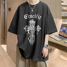 华夫格t恤男短袖男大码五分袖酒店风HT73268-P22，男装T恤，电商A040
