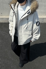 座山雕派克棉服男女同款貉子毛加厚外套GS65003，男装棉衣，星座1206（原A206）