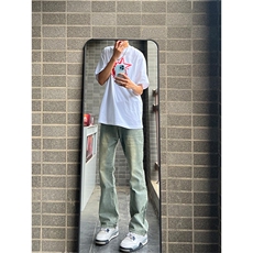 K1787～批60控88有货（自家图）2024美式vibe潮牌痞帅修身牛仔裤，男装牛仔裤，星座218-5