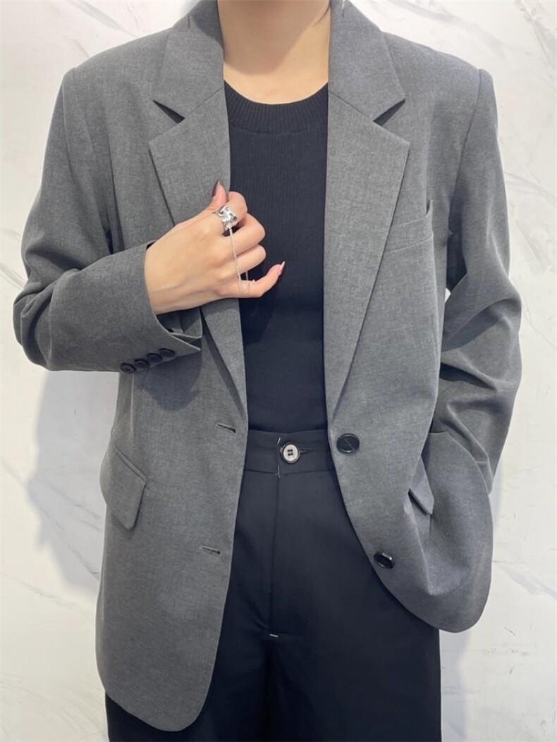 春装，简约干练气质西装外套，女装西装，AZ