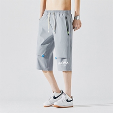 2025夏季新款男士七分裤时尚休闲马裤潮流男裤子KZ1082-P28，男装休闲裤，星座217-4