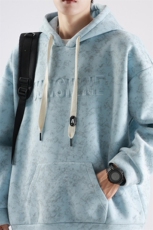 ！2025秋冬新款男士脏脏连帽钢印卫衣潮牌WY07特P55加绒65，男装卫衣，电商B220