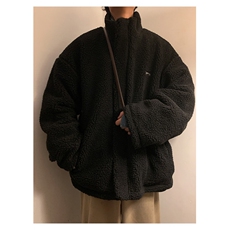 冬季皮棉衣男仿羊羔毛两面穿加厚棉袄潮流棉服男A266-WMY612-P100，男装棉衣，电商A266