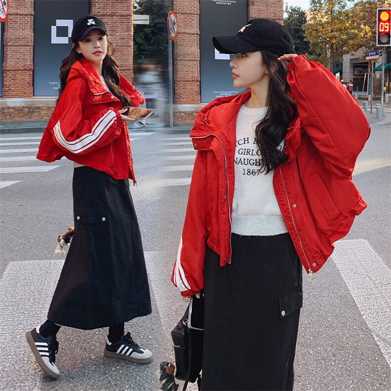 时尚新款女装羽绒服 修身显瘦白鸭绒外套 冬季保暖必备图片